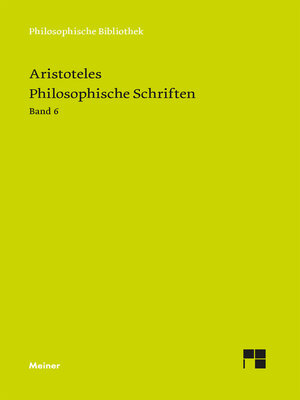 cover image of Philosophische Schriften. Band 6